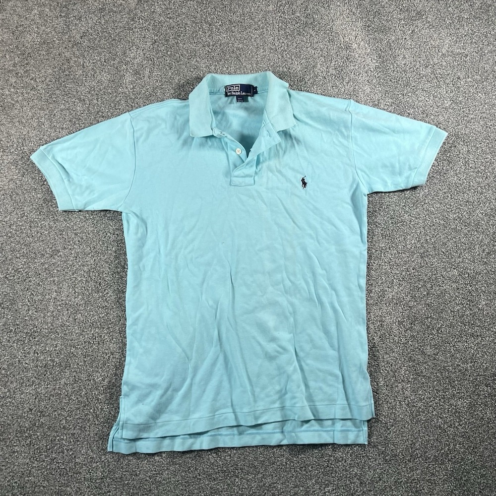 Polo Ralph Lauren Classic Fit Polo Shirt Aqua Blue Pony Men’s Large